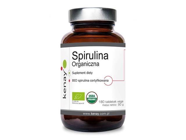 Organiczna Spirulina interakcje ulotka tabletki  180 tabl.