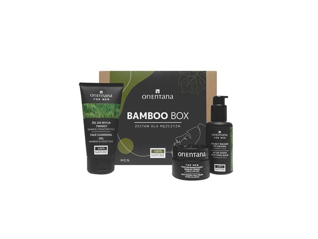 ORIENTANA BAMBOO BOX Zestaw dla Mężczyzn Krem+Balsam p/goleniu+Żel interakcje ulotka zestaw  50 ml | + 75 ml + 150 ml