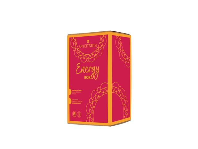 ORIENTANA ENERGY BOX Zestaw Peeling do twarzy + Zawieszka zapachowa interakcje ulotka zestaw  50 g