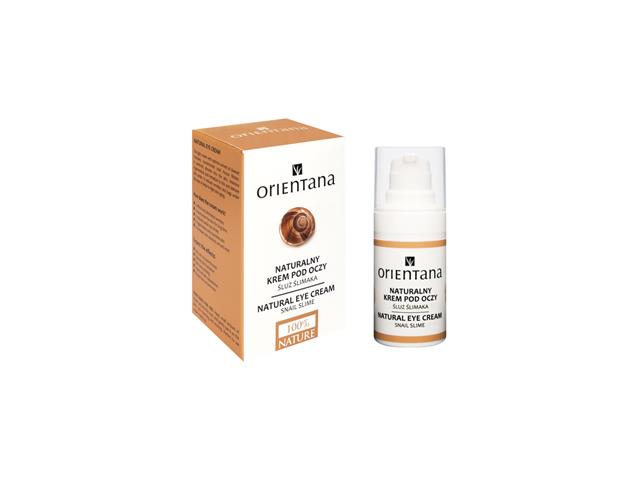 Orientana Krem pod oczy naturalny ze śluzem ślimaka interakcje ulotka krem  15 ml