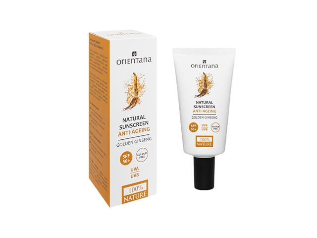 ORIENTANA NATURAL SUNSCREEN Krem do twarzy SPF 50+ bez pigmentu interakcje ulotka krem - 50 ml