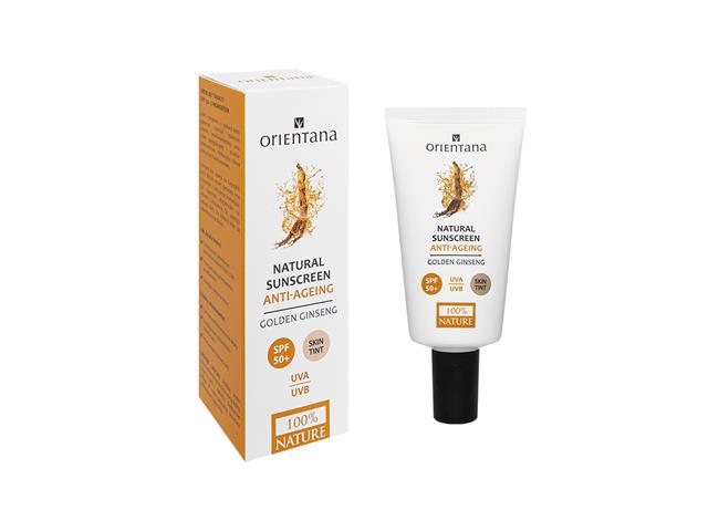 ORIENTANA NATURAL SUNSCREEN Krem do twarzy SPF 50+ z pigmentem interakcje ulotka krem - 50 ml