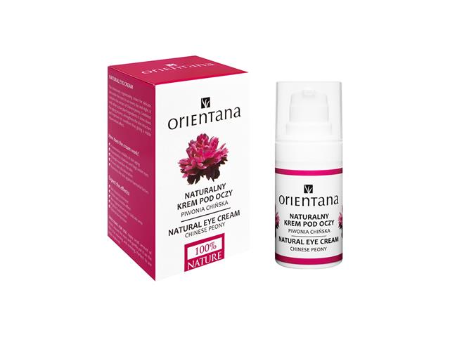 Orientana Naturalny Kompleksowy Krem pod oczy regenerująco-odmładzający Bio interakcje ulotka krem  15 ml