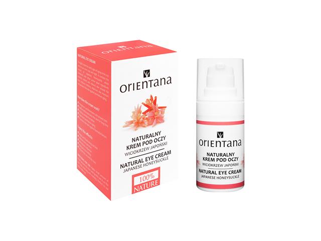 Orientana Naturalny Kompleksowy Krem pod oczy rozświetlająco-ultranawilżający Bio interakcje ulotka krem - 15 ml