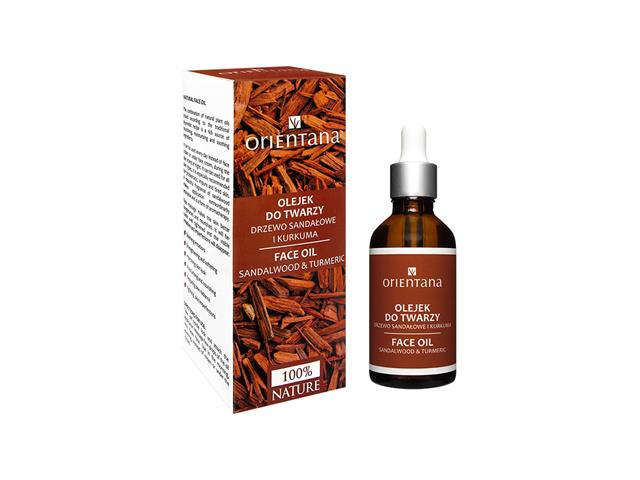 Orientana Olejek do twarzy drzewo sandałowe, kurkuma interakcje ulotka olejek - 50 ml