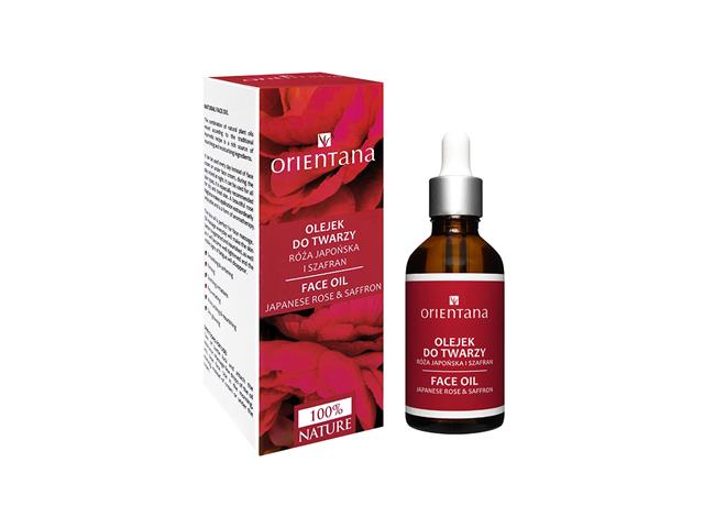 Orientana Olejek do twarzy róża, szafran interakcje ulotka olejek - 55 ml