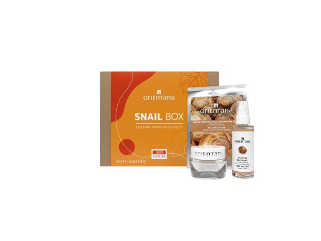 ORIENTANA SNAIL BOX Zestaw Odmładzający Krem+Żel+Maseczka interakcje ulotka zestaw - 50 ml (+ 50 ml + 1 szt.)