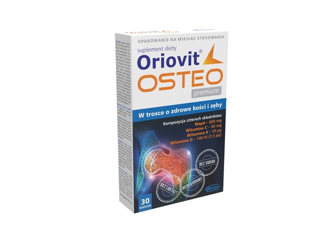 Oriovit Osteo Premium interakcje ulotka tabletki  30 tabl.