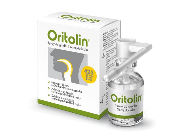 Oritolin Spray do gardła interakcje ulotka spray - 30 ml (425 daw.)