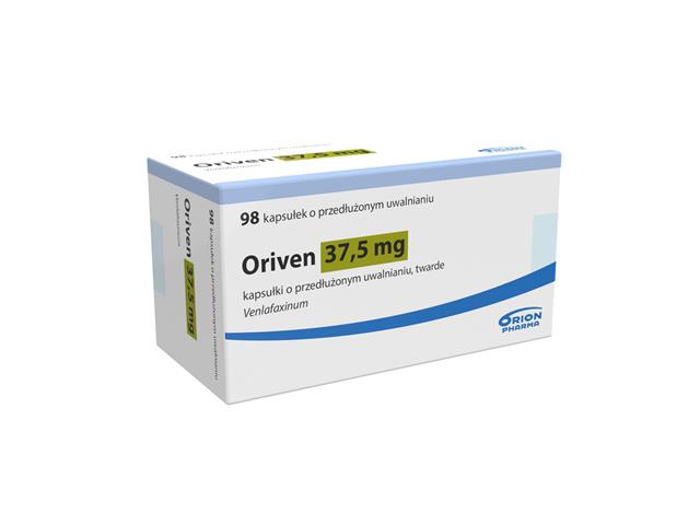 Oriven interakcje ulotka kapsułki o przedłużonym uwalnianiu twarde 37,5 mg 