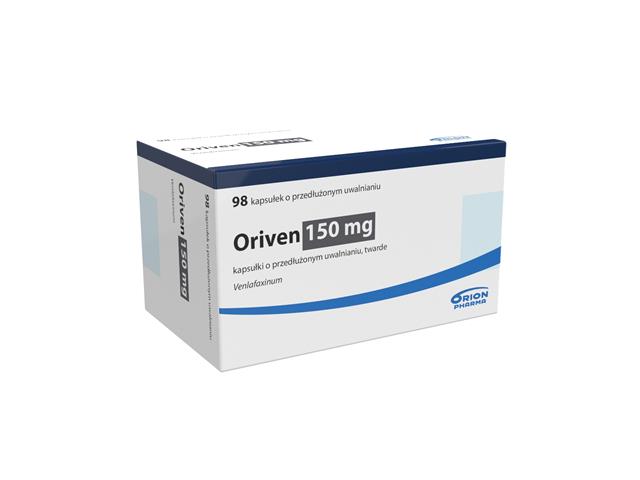 Oriven interakcje ulotka kapsułki o przedłużonym uwalnianiu twarde 150 mg 98 kaps.