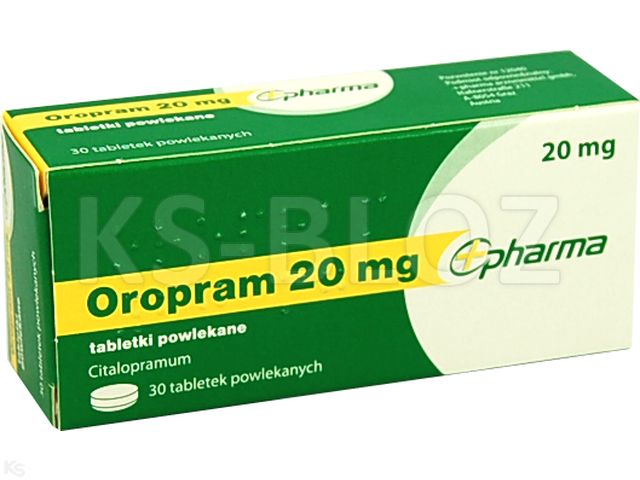 Oropram 20 mg interakcje ulotka tabletki powlekane 20 mg 30 tabl.