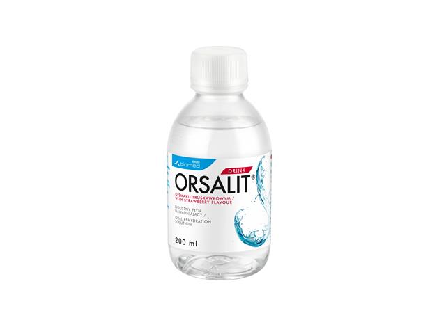 Orsalit Drink o smaku truskawkowym interakcje ulotka płyn  200 ml