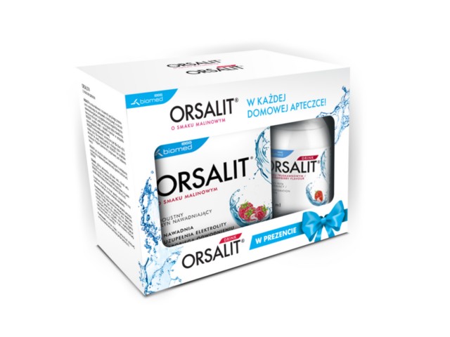 Orsalit o smaku malinowym + Orsalit DRINK interakcje ulotka   1 zest.