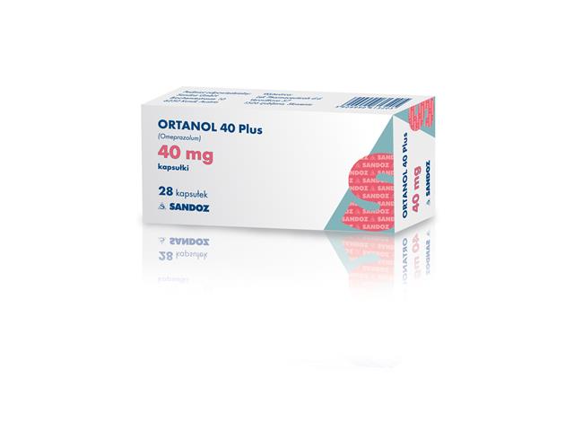 Ortanol 40 Plus interakcje ulotka kapsułki dojelitowe twarde 40 mg 28 kaps. (4 blist. po 7 kaps.)