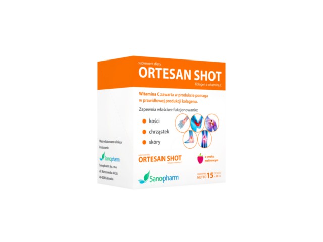 Ortesan Shot display interakcje ulotka płyn - 15 fiol.