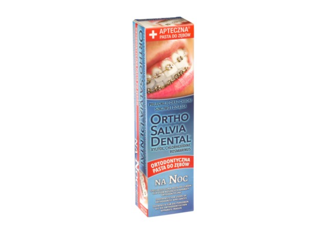 ORTHO SALVIA DENTAL Past.d/zęb. na noc interakcje ulotka pasta do zębów  75 ml