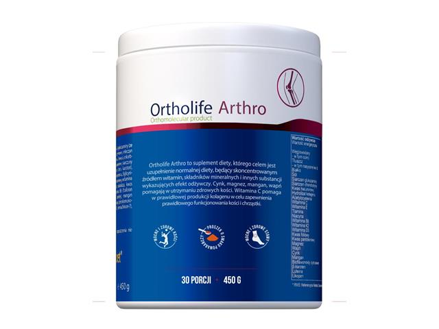 Ortholife Arthro interakcje ulotka proszek do podawania w wodzie/mleku do picia  300 g