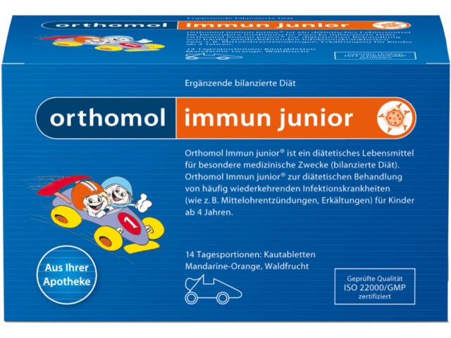 Orthomol Immun junior interakcje ulotka tabletki do ssania 4 g 14 sasz.