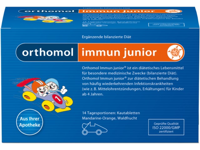 Orthomol Immun junior interakcje ulotka tabletki do ssania - 14 sasz.