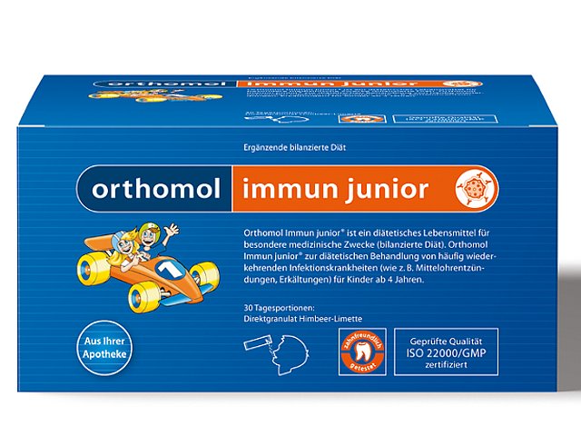 Orthomol Immun junior (sm.malin/limonk.) interakcje ulotka granulat doustny - 30 sasz.