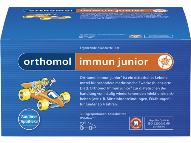 Orthomol Immun junior (sm.owoc.leśnych) interakcje ulotka tabletki do ssania - 30 sasz.