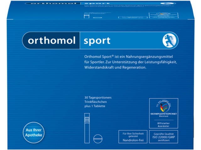 Orthomol Sport interakcje ulotka płyn doustny i tabletki i kapsułki - 30 amp. (+ 30 tabletek + 30 kapsułek)