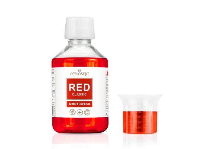 Orthosept Red Classic Mouthwash Płyn do płukania jamy ustnej interakcje ulotka  - 200 ml