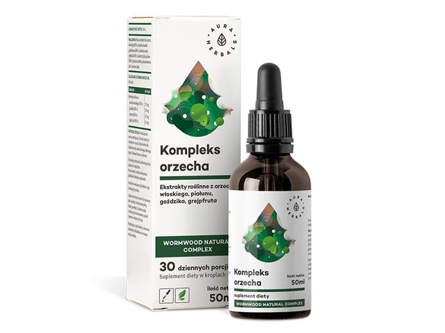 Orzech Kompleks + Piołun Wormwood Natural Complex interakcje ulotka krople  50 ml