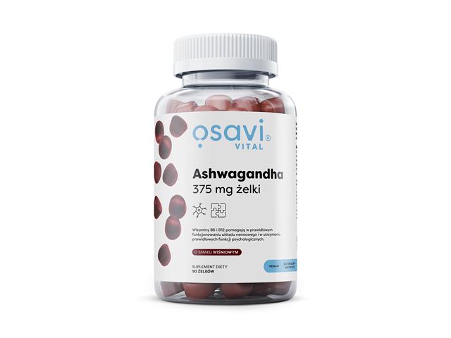 Osavi Ashwagandha 375 mg o smaku wiśniowym interakcje ulotka żelki  90 szt.