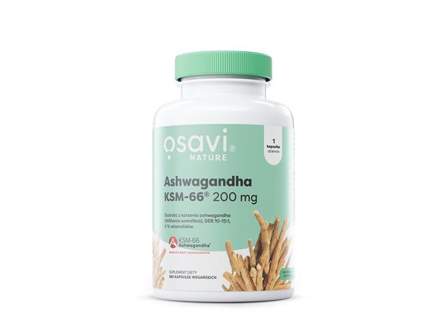 Osavi Ashwagandha KSM-66 200 mg interakcje ulotka kapsułki twarde - 180 kaps.