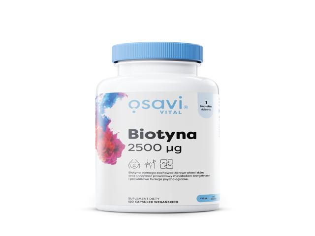 Osavi Biotyna 2500 mcg interakcje ulotka kapsułki twarde  120 kaps.