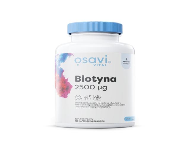 Osavi Biotyna 2500 mcg interakcje ulotka kapsułki twarde  180 kaps.