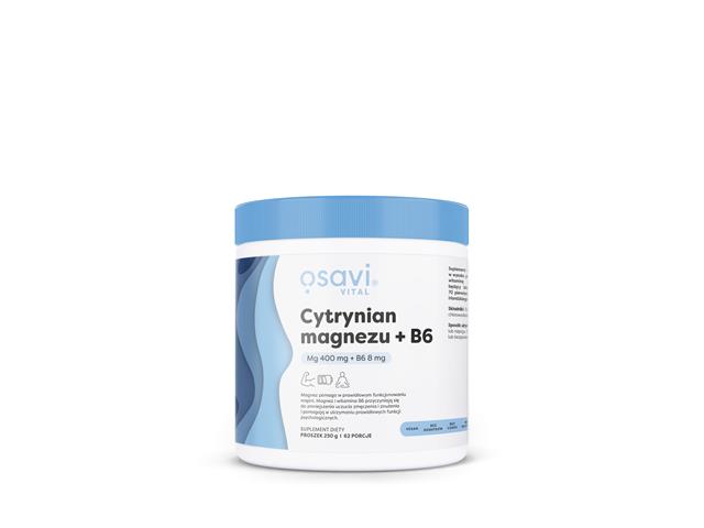 Osavi Cytrynian magnezu + B6 interakcje ulotka proszek  250 g