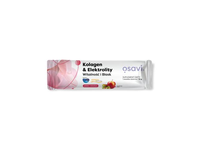 Osavi Kolagen & Elektrolity Witalność I Blask jabłko-rabarbar interakcje ulotka proszek - 10 g