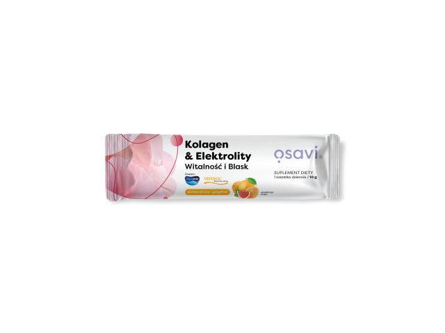 Osavi Kolagen & Elektrolity Witalność I Blask pomarańcza-grejpfrut interakcje ulotka proszek - 1 sasz. po 10 g