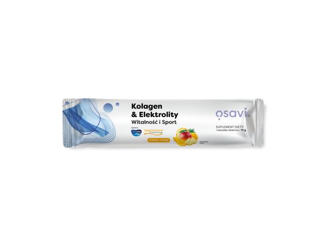 Osavi Kolagen & Elektrolity Witalność I Sport ananas, mango interakcje ulotka proszek - 13 g
