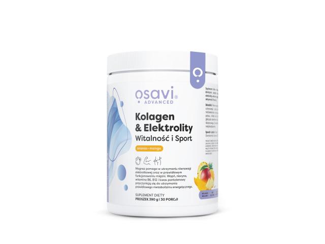 Osavi Kolagen & Elektrolity Witalność I Sport ananas, mango interakcje ulotka proszek - 390 g