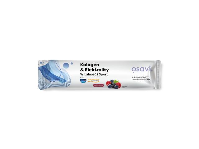 Osavi Kolagen & Elektrolity Witalność I Sport owoce leśne interakcje ulotka proszek - 13 g