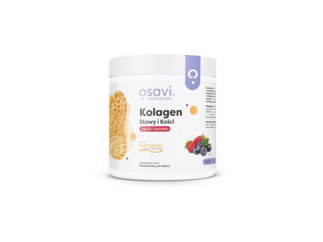 Osavi Kolagen Stawy I Kości jagoda-poziomka interakcje ulotka proszek 210 g