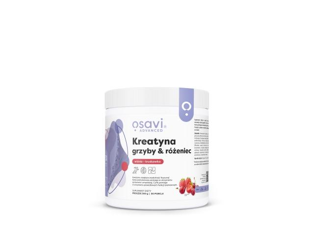 Osavi Kreatyna Grzyby & Różeniec wiśnia - truskawka interakcje ulotka proszek - 300 g