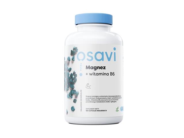Osavi Magnez + Witamina B6 interakcje ulotka kapsułki twarde - 180 kaps.