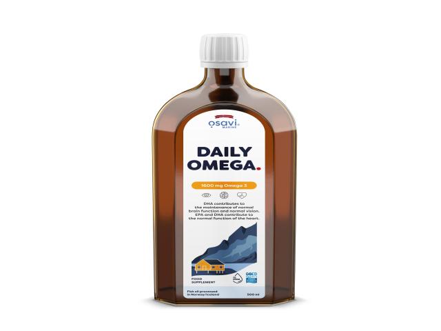 Osavi Marine Daily Omega 1600 mg Omega 3 interakcje ulotka olej  500 ml