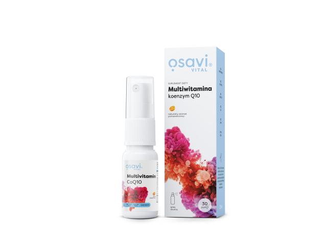 Osavi Multiwitamina Koenzym Q10 naturalny aromat pomarańczowy interakcje ulotka spray do ust  25 ml