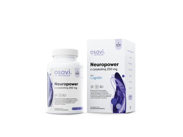 Osavi Neuropower Z Cytykoliną 250 mg interakcje ulotka kapsułki - 60 kaps.