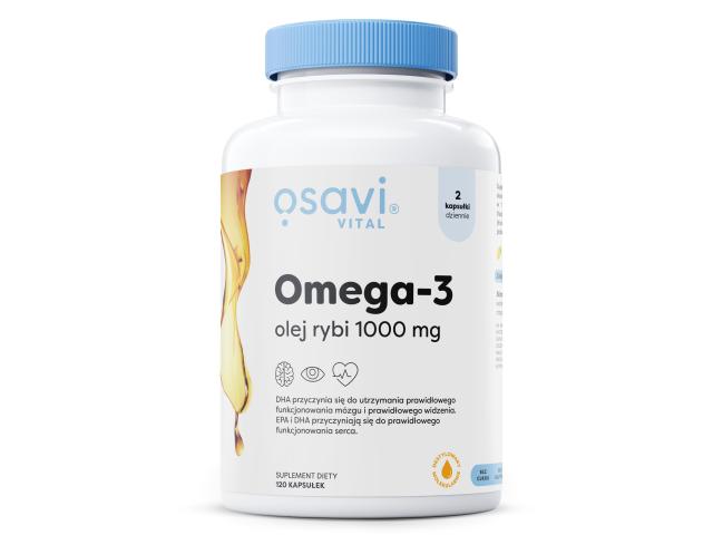 Osavi Omega-3 cytryna olej rybi 1000 mg interakcje ulotka kapsułki miękkie  120 kaps.