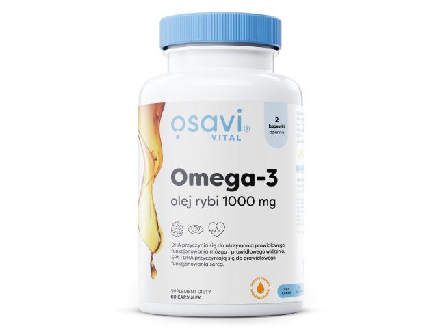 Osavi Omega-3 cytryna olej rybi 1000 mg interakcje ulotka kapsułki miękkie  60 kaps.