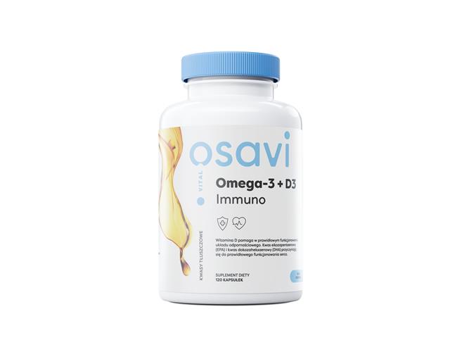 Osavi Omega-3 + D3 Immuno Cytryna interakcje ulotka kapsułki miękkie - 120 kaps.