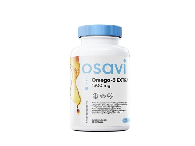 Osavi Omega-3 Extra 1300 mg Cytryna interakcje ulotka kapsułki miękkie  60 kaps.