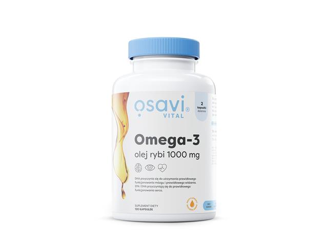Osavi Omega-3 Olej rybi 1000 mg interakcje ulotka   120 kaps.